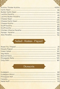 Gulab Jam Family Restaurant menu 3