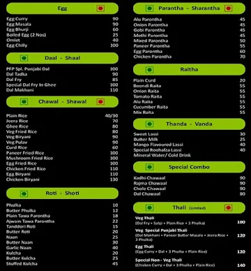 Punjabi Food Point menu 