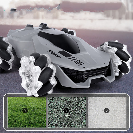 Title 2, 2.4G Remote Control Stunt Car with Four Wheel L...