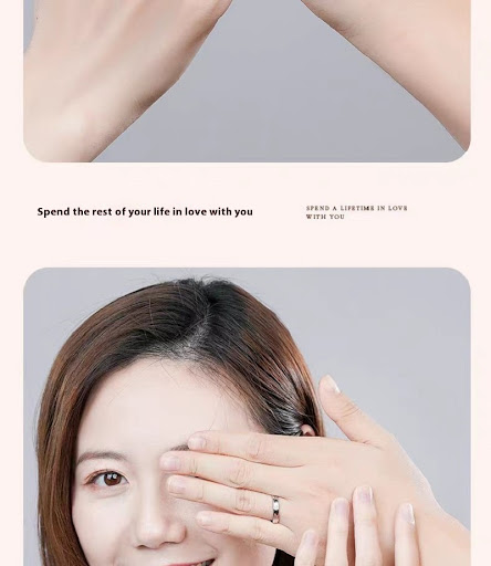 Title 5, Sun Moon Star Temperament Female Ring Micro Inl...
