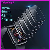 Cường Lực Apple Watch Nano Dẻo Bóng Full Màn Series 1/2/3/4/5/6 Full Size 38/40/42/44Mm, Taiyoshp5