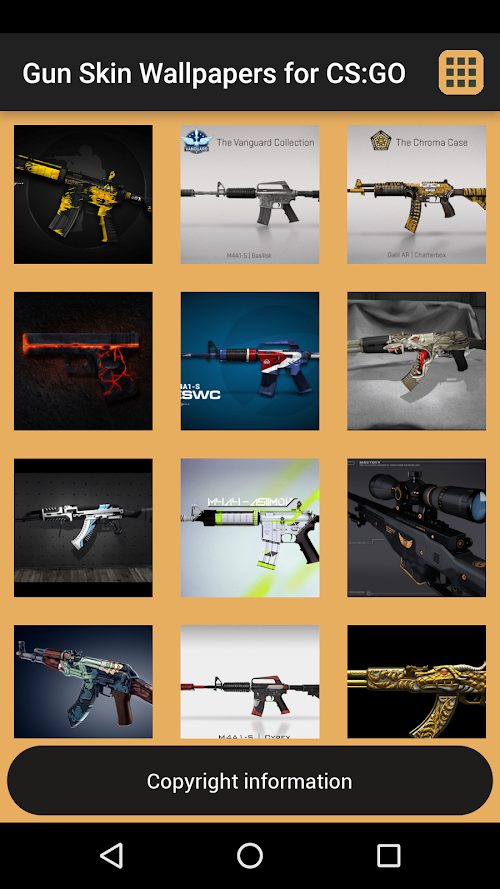 Android application Gun Skin Wallpapers for CSGO screenshort