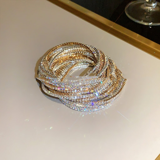 Title 4, Super Shiny Crystal All-Match Full Diamond Rhin...