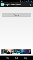 Simple Voice Recorder Screenshot