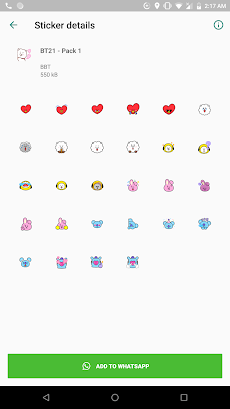 Bt21 Wastickerapps Androidアプリ Applion