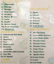 Sri Sairams Chats And Juice Centre menu 1