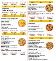 Pizza's King menu 1