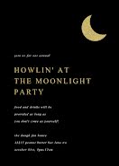 Howlin' at the Moonlight - Halloween Invitation item