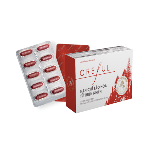 Viên uống tinh dầu thông đỏ Oreful (Vỉ 10 viên)