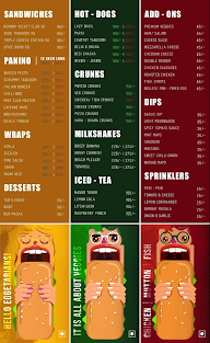 The Sandwhich menu 1