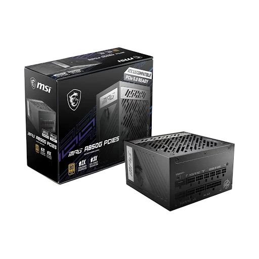 Nguồn máy tính MSI MPG A850G PCIE5 - 850W - 80 Plus Gold - Full Modular 