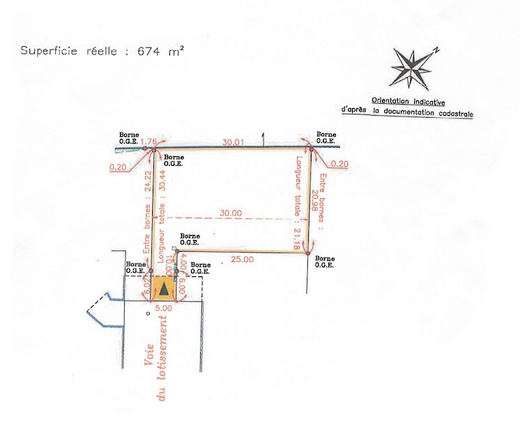 Vente terrain  674 m² à Billere (64140), 145 000 €