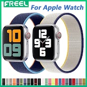 Dây Đeo Nylon Cho Đồng Hồ Thông Minh Apple Watch 45Mm 41Mm 44Mm 40Mm 42Mm 38Mm Series 7 Se 6 5 4 3 2 1