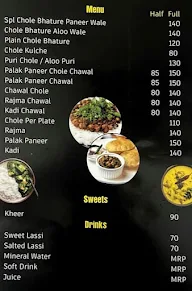 Om Bhatura Co. menu 1