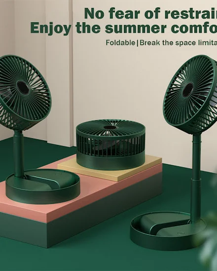 Air Conditioner Cooling Fan Foldable Desktop Electric Fan... - 0