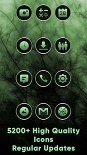Gothic Forest Green Icons banner