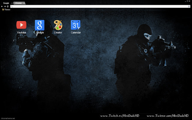 Counter Strike: Global Offensive - Theme chrome extension