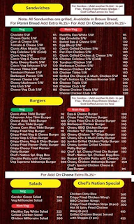 Chef's  Nation menu 5