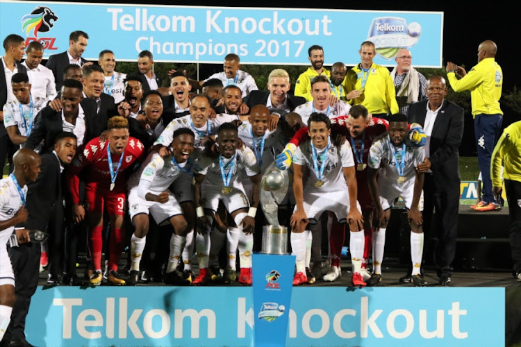 Bidvest Wits are crowned 2017 Champions during the Telkom Knockout Final match between Bloemfontein Celtic and Bidvest Wits at Princess Magogo Stadium on December 02, 2017 in Durban, South Africa.