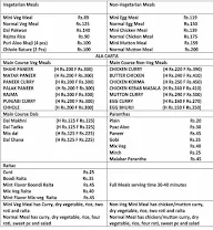 Sunita's Deluxe Tiffin Service menu 1