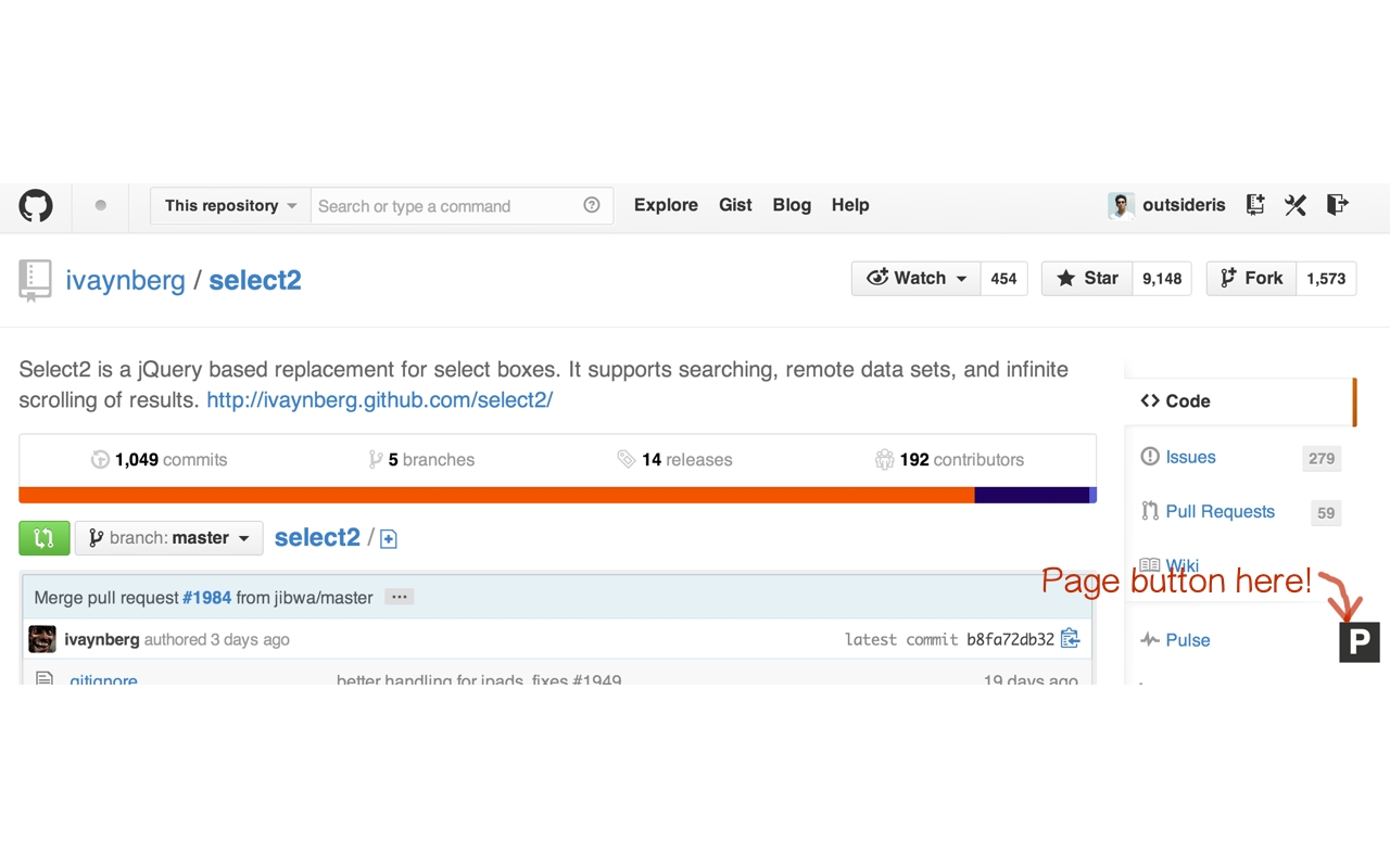 Github page switcher Preview image 1