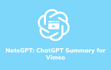 NoteGPT: ChatGPT Summary for Vimeo small promo image