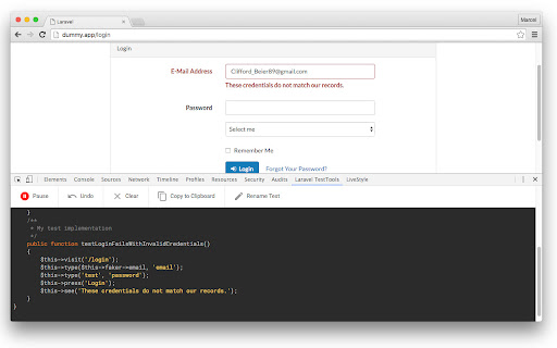 Laravel TestTools