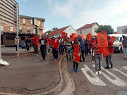 Businesses along the Berea Road in Durban have started to close their shops as EFF members are approaching from Berea Centre.  