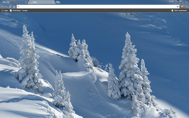 Pure Wintry White chrome extension