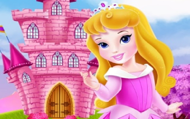 Baby Aurora Castle Decoration