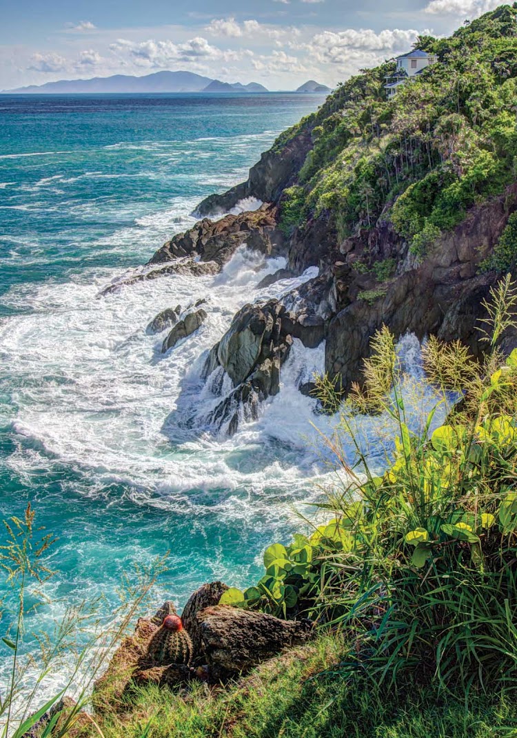 Explore the dramatic coastline of St. Thomas in the U.S. Virgin Islands.