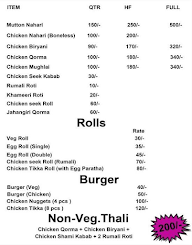 Shaan E Mughlai menu 1