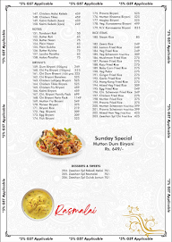 Zeeshan Restaurant- Apna Hyderabadi Food menu 2