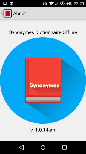 Synonymes Dictionnaire Offline