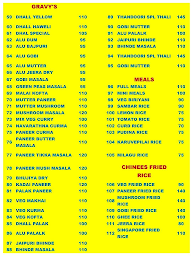 Sri Maruthi menu 2