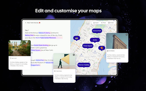 Textomap: Generate maps from text in seconds