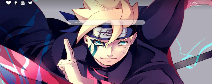 Boruto Wallpaper Google Chrome Theme marquee promo image