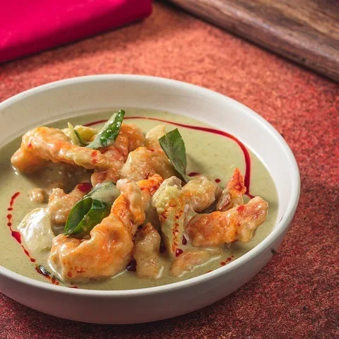 Prawn In Green Curry (8 Pcs)