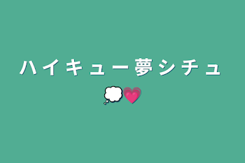 ハ イ キ ュ ー 夢 シ チ ュ 💭💗