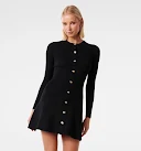 Jolie Button Through Mini Knit Dress