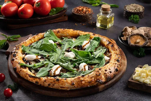 Naples - Shiitake Mushroom With Goat Cheese Pizza (4 Slice)