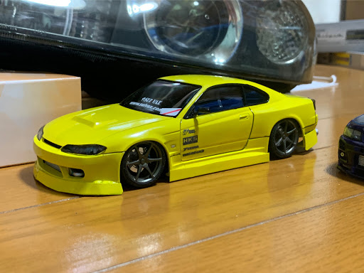 シルビア S15の寒いけど洗車 プラモデル制作 張り出しエアロ プラモデル 改造 ピックアップ一度でも載ってみたいに関するカスタム メンテナンスの投稿画像 車のカスタム情報はcartune