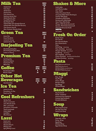 Chai Garam menu 5