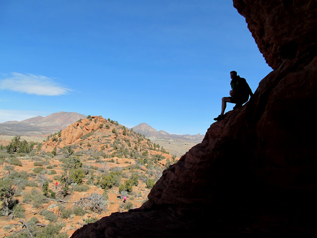 Climbing down into the Naming Cave