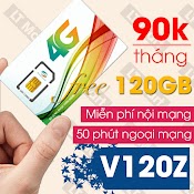 Sim 4G Viettel V120Z V90 Chỉ Với 90K/Tháng 120Gb/Tháng(4Gb/Ngày)+50 Phút Gọi Ngoại Mạng + Gọi Nộimạng Miễn Phí Ltmart