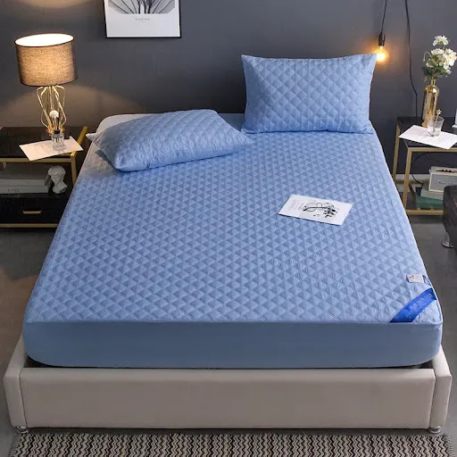Title 20, Quilted Waterproof Fitted Single Piece Non-slip...