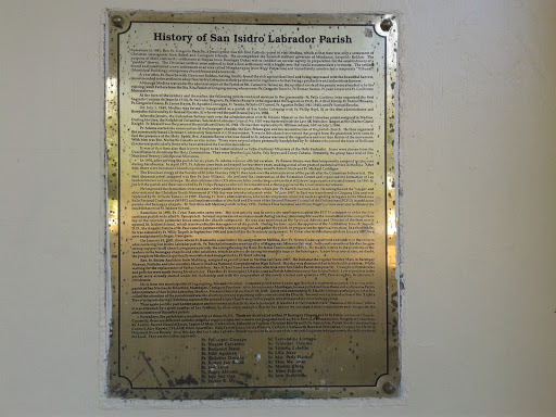 San Isidro Labrador Parish Plaque