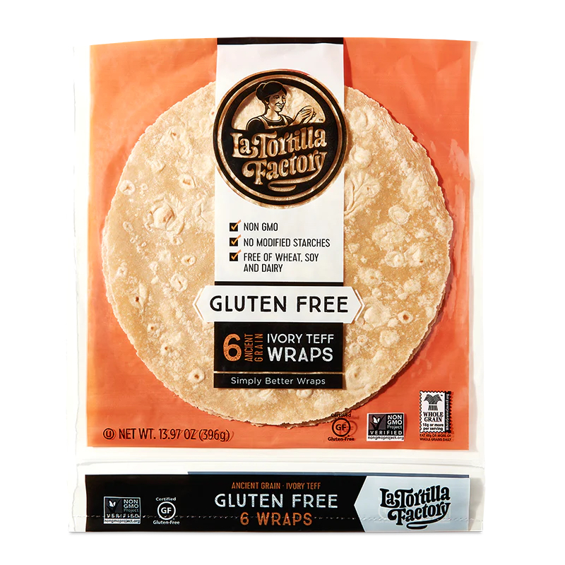 Gluten Free Ivory Teff Wraps