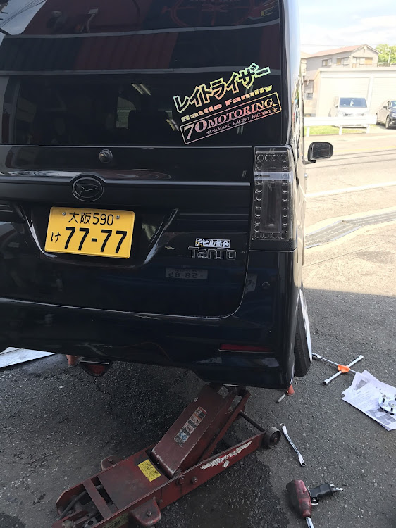 タントカスタムのシャコタン・キャンバー・LA600S・TE-37に関するカスタム事例の投稿画像4枚目