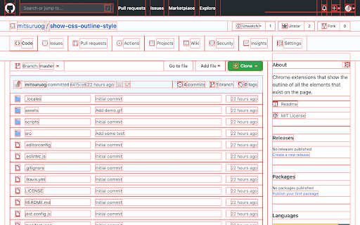 Show CSS Outline Style